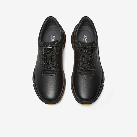 Bata休闲鞋男2025秋季商场新款厚底牛皮通勤透气运动鞋92C01CM5