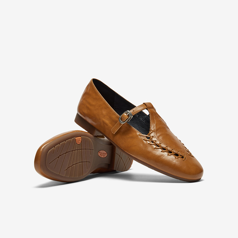 Bata乐福鞋女2025秋季商场新款复古英伦风羊皮软底一脚蹬AVL48CA5