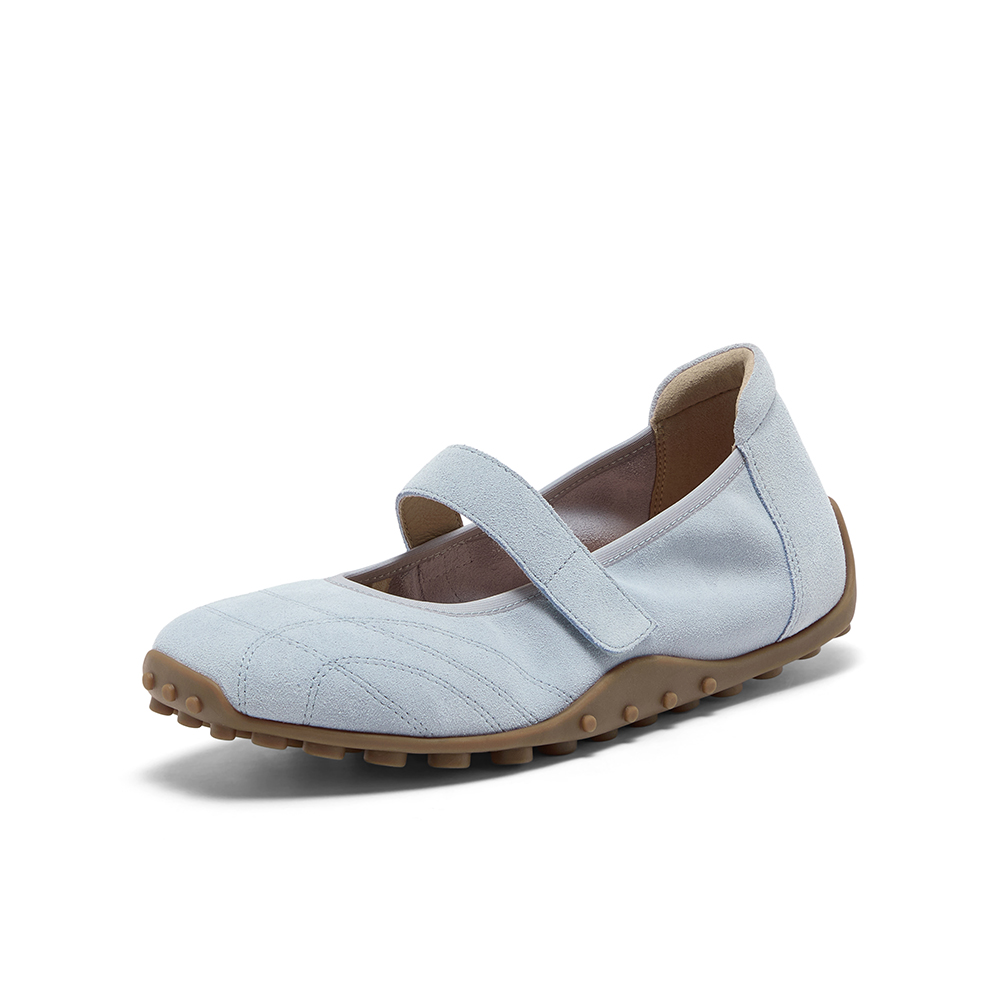 Bata休闲玛丽珍2025秋季商场新款羊皮通勤豆豆底开车鞋ABI10CQ5