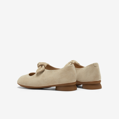 Bata玛丽珍女2025秋商场新款羊皮软底百搭浅口娃娃鞋单鞋AYB29CQ5