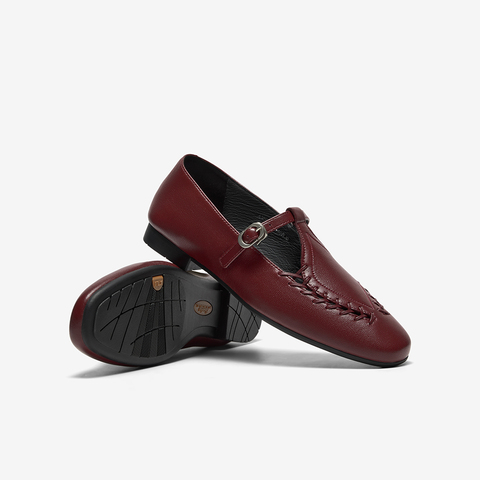 Bata乐福鞋女2025秋季商场新款复古英伦风羊皮软底一脚蹬AVL48CA5