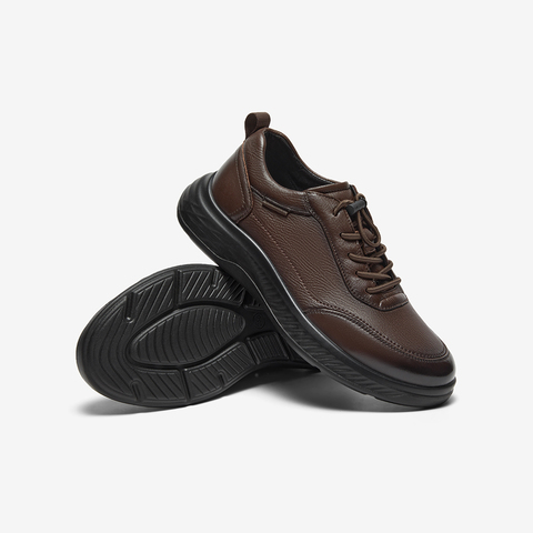 Bata休闲鞋男2025秋季商场新款牛皮羊皮通勤厚底运动鞋92561CM5