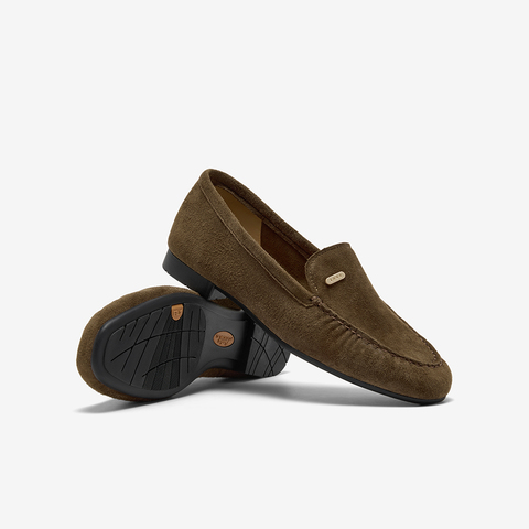 Bata乐福鞋女2025秋商场新款英伦羊皮通勤百搭软底一脚蹬AVL59CA5