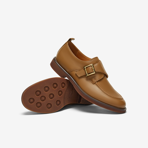 Bata乐福鞋女2025秋商场新款复古英伦牛皮通勤百搭一脚蹬ATA16CM5