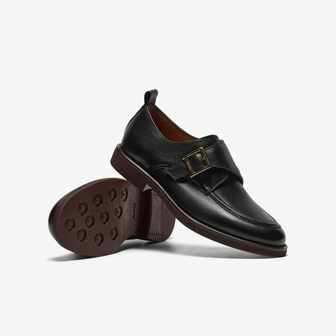 Bata乐福鞋女2025秋商场新款复古英伦牛皮通勤百搭一脚蹬ATA16CM5