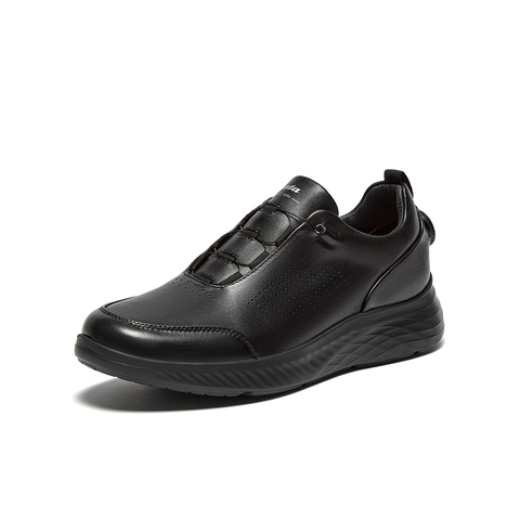 Bata休闲鞋男2025秋季商场新款牛皮厚底透气通勤休闲鞋24025CM5