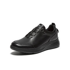 Bata休闲鞋男2025秋季商场新款牛皮厚底透气通勤休闲鞋24025CM5