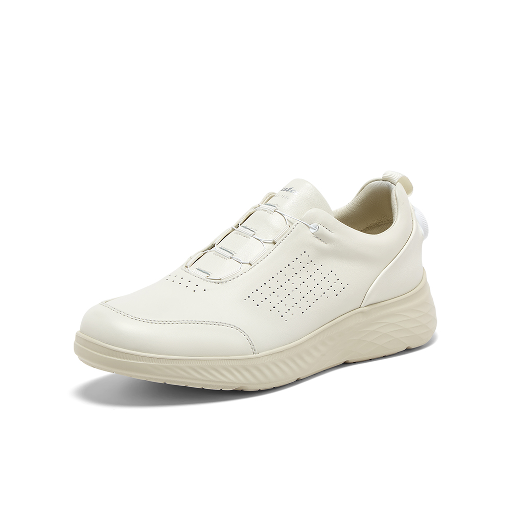 Bata休闲鞋男2025秋季商场新款牛皮厚底透气通勤休闲鞋24025CM5