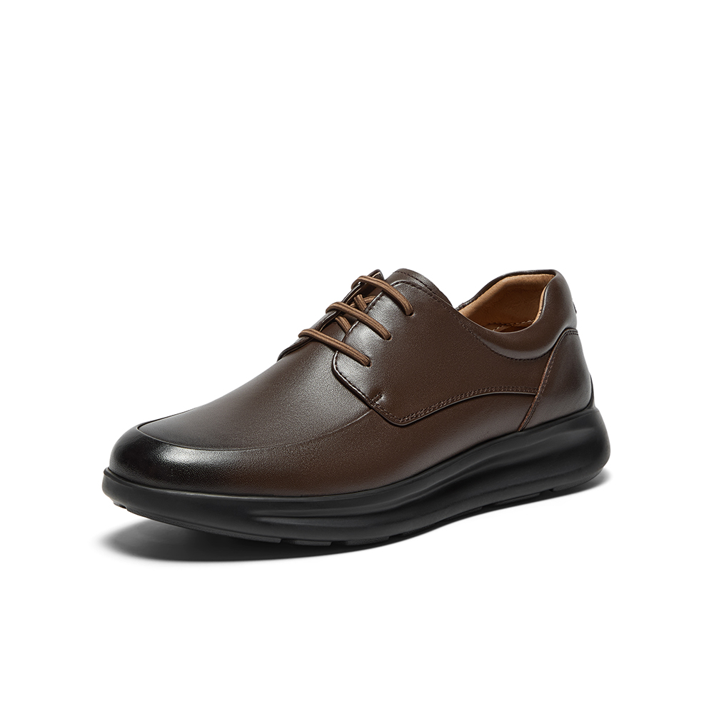 Bata休闲皮鞋男2025秋季商场新款牛皮通勤舒适商务皮鞋FDZ05CM5