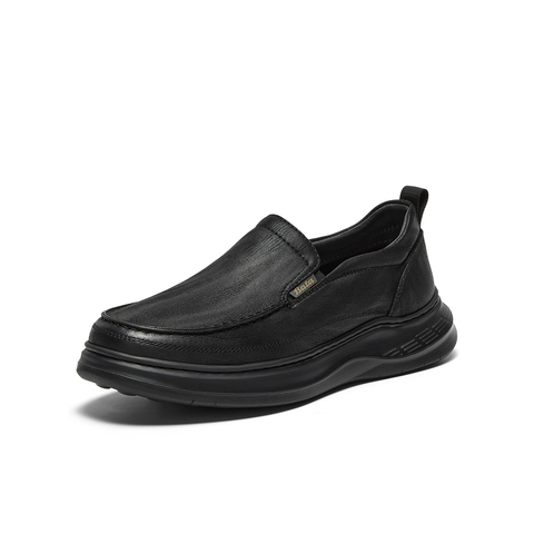 Bata乐福鞋男2025秋季商场新款舒适厚底百搭通勤一脚蹬T2580CM5