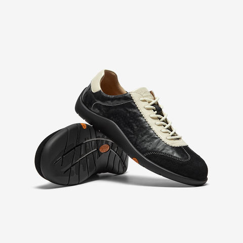 Bata休闲鞋男2025秋商场新款百搭通勤羊皮软底德训运动鞋EYR36CM5