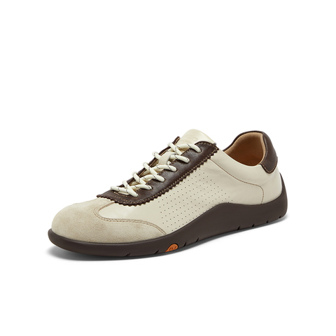 Bata休闲鞋男2025秋商场新款百搭通勤羊皮潮流德训运动鞋EYR36CM5