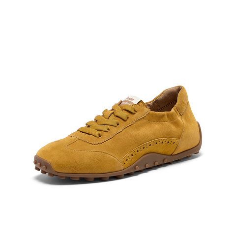 Bata休闲鞋女2025秋商场新款羊皮通勤百搭德训轻便运动鞋ABI02CM5