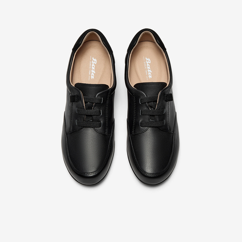 Bata休闲鞋女2025秋季商场新款牛皮通勤百搭时尚软底单鞋APZ21CM5