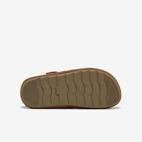 Bata勃肯鞋女2025秋商场新款英伦复古牛剖皮内增高一脚蹬31502CM5