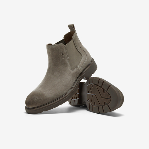 Bata切尔西男2025冬商场新款英伦通勤牛剖皮百搭通勤低靴29693DD5