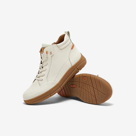 Bata休闲靴女2025冬季商场新款牛皮通勤百搭时尚高帮鞋ATK51DD5