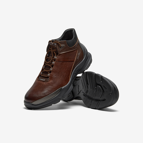 Bata时装靴男2025冬季商场新款通勤户外休闲厚底低靴W2741DD5