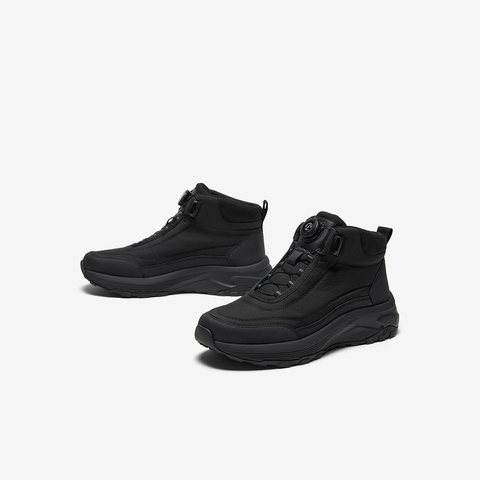 Bata时装靴男2025冬季商场新款通勤户外旋转扣厚底低靴ESH19DD5