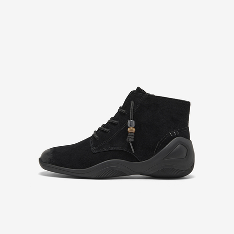 Bata休闲靴女2025冬季商场新款羊皮休闲通勤高帮鞋AAL41DD5