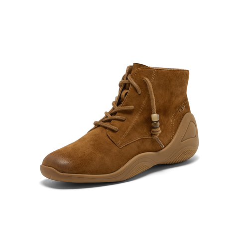 Bata休闲靴女2025冬季商场新款羊皮休闲通勤高帮鞋AAL41DD5