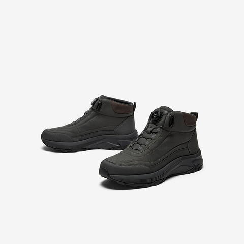 Bata时装靴男2025冬季商场新款通勤户外旋转扣厚底低靴ESH19DD5