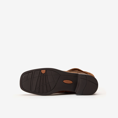 Bata西部靴女2025冬商场新款羊皮百搭复古时尚长筒时装靴ATO47DS5