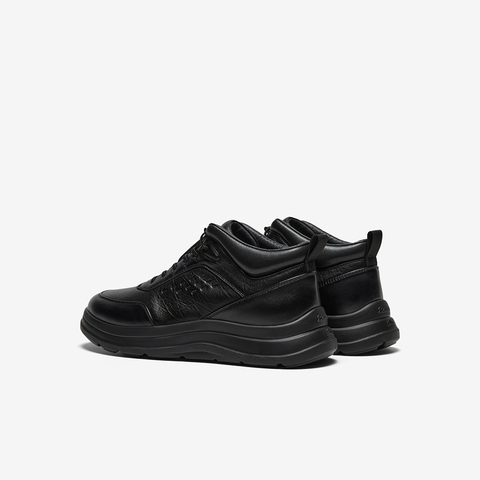 Bata时装靴男2025冬季商场新款牛皮通勤户外休闲厚底低靴21861DD5