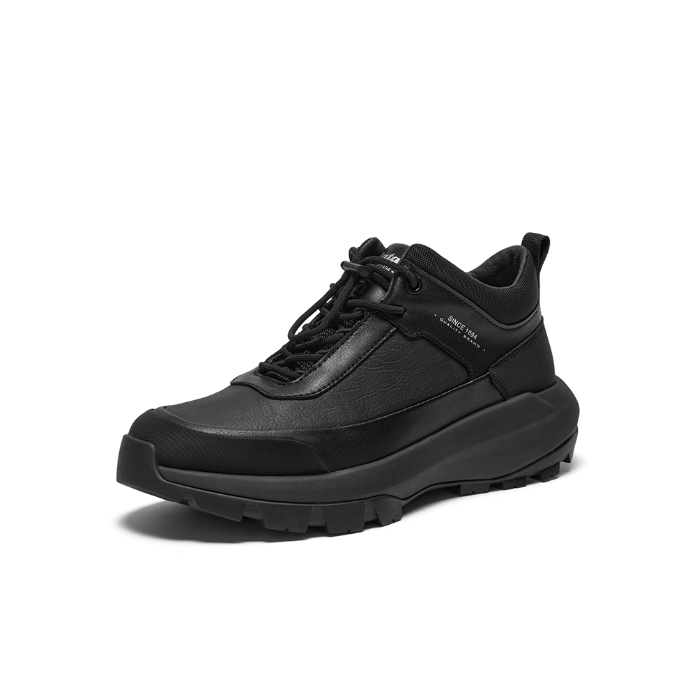 Bata时装靴男2025冬季商场新款通勤户外休闲系带低靴FDF09DD5