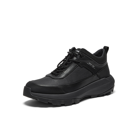 Bata时装靴男2025冬季商场新款通勤户外休闲系带低靴FDF09DD5