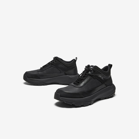 Bata时装靴男2025冬季商场新款通勤户外休闲系带低靴FDF09DD5