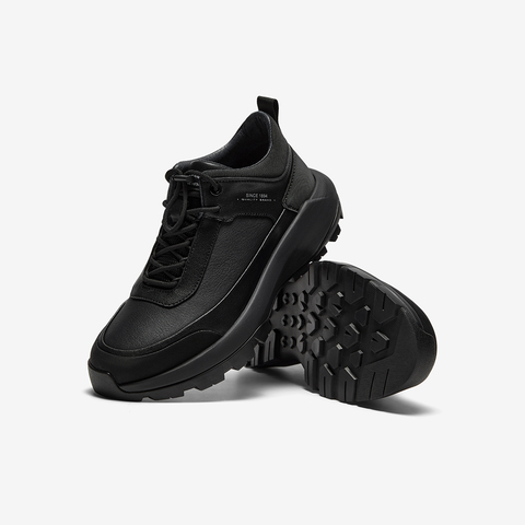 Bata时装靴男2025冬季商场新款通勤户外休闲系带低靴FDF09DD5