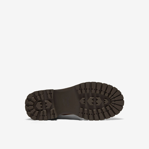 Bata英伦风马丁靴女2025冬季商场新款通勤粗跟复古短筒靴WIG29DD5