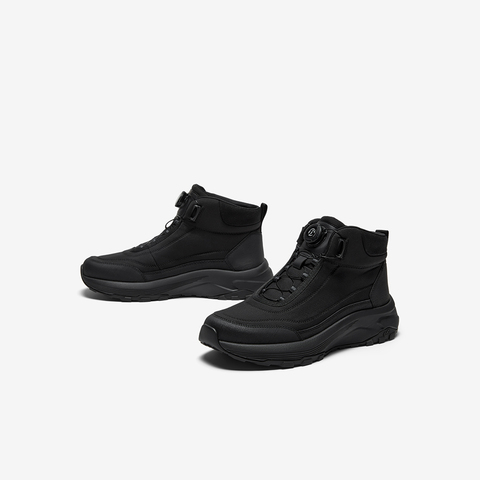 Bata时装靴男2025冬季商场新款通勤户外旋转扣厚底低靴ESH19DD5