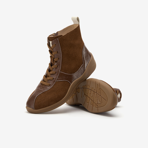 Bata休闲靴女2025冬季商场新款时尚百搭低跟运动靴ALI71DD5