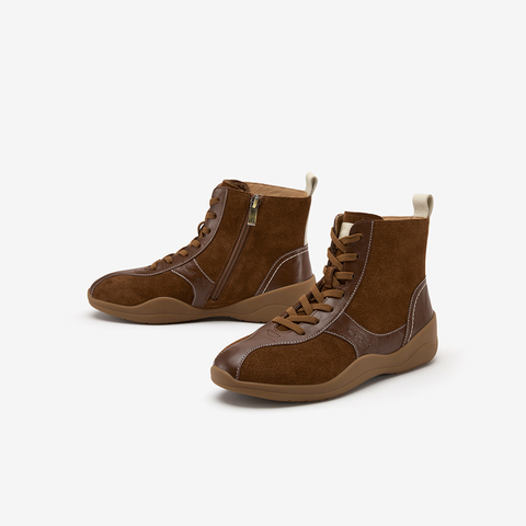 Bata休闲靴女2025冬季商场新款时尚休闲低跟运动靴ALI71DD5