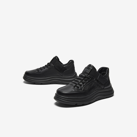 Bata时装靴男2025冬季商场新款牛皮通勤户外休闲厚底低靴2A796DD5