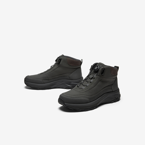 Bata时装靴男2025冬季商场新款通勤户外旋转扣厚底低靴ESH19DD5