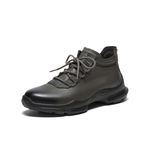 Bata时装靴男2025冬季商场新款牛皮通勤户外休闲厚底低靴25161DD5