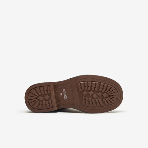 Bata时装靴女2025冬季新款百搭通勤牛皮抓纹粗跟休闲靴3058DDZ5