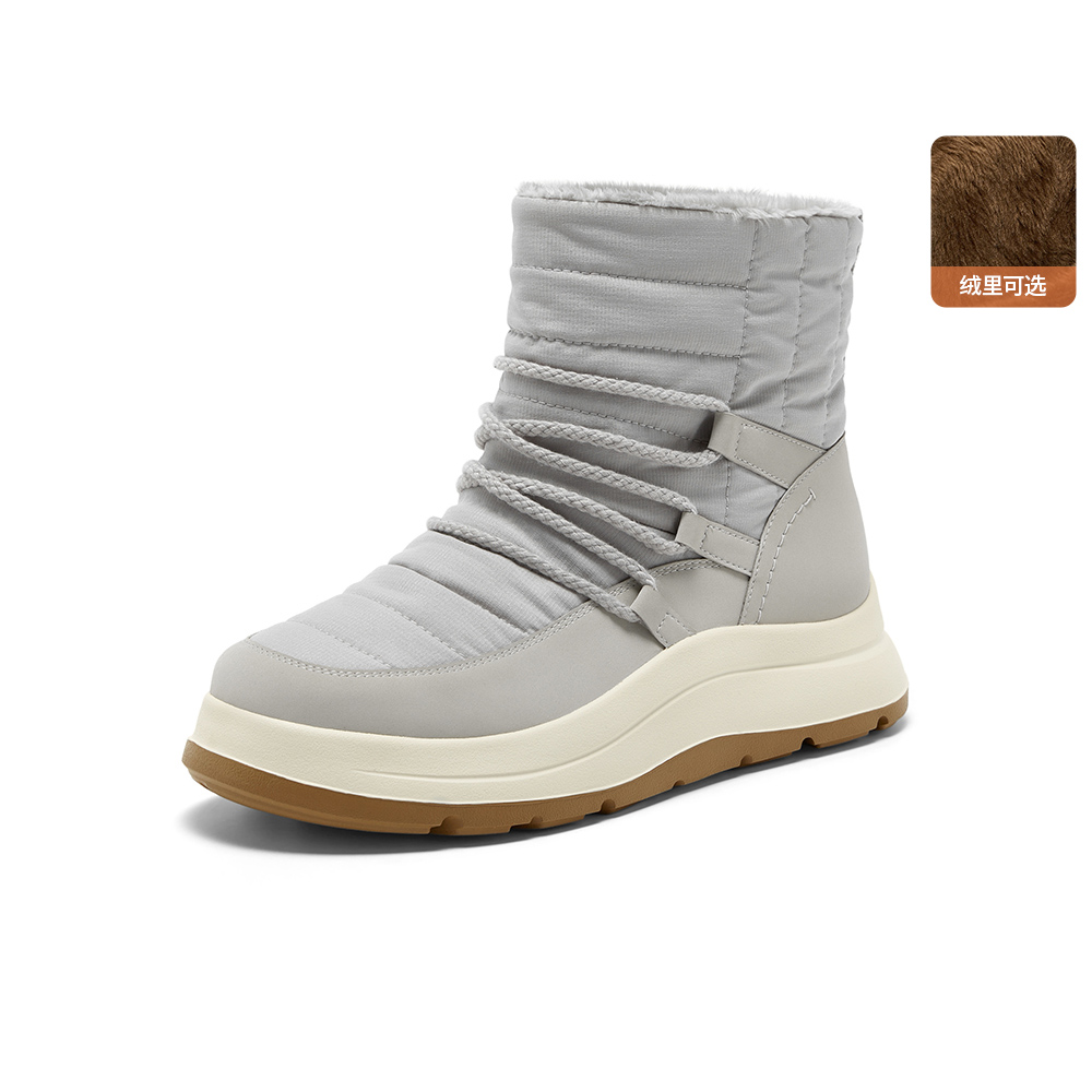 Bata雪地靴女2025冬季商场新款保暖厚底时尚百搭短靴AD145DD5