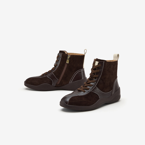 Bata休闲靴女2025冬季商场新款时尚休闲低跟运动靴ALI71DD5