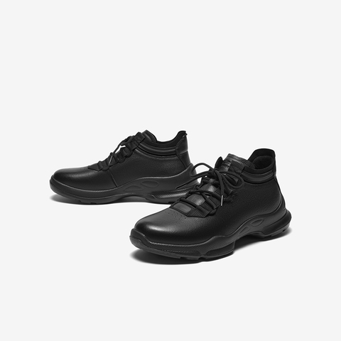 Bata时装靴男2025冬季商场新款牛皮通勤户外休闲厚底低靴25161DD5