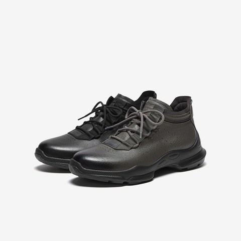 Bata时装靴男2025冬季商场新款牛皮通勤户外休闲厚底低靴25161DD5