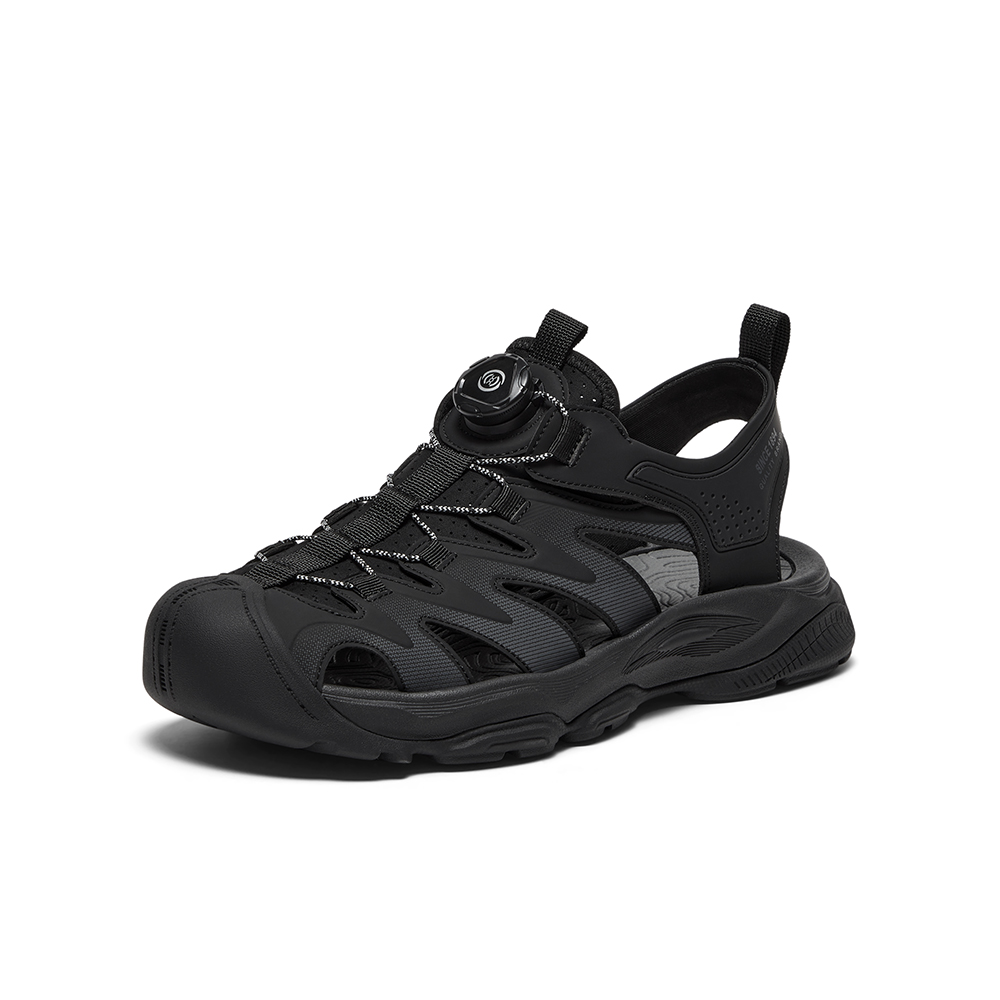 Bata休闲凉鞋男2025夏季新款透气通勤厚底户外百搭沙滩鞋B5117BL5