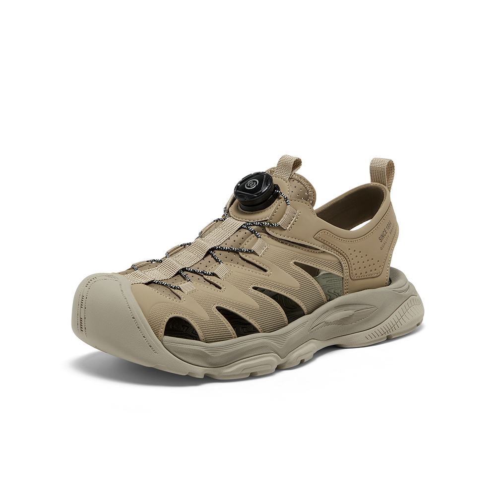 Bata休闲凉鞋男2025夏季新款透气通勤厚底户外百搭沙滩鞋B5117BL5