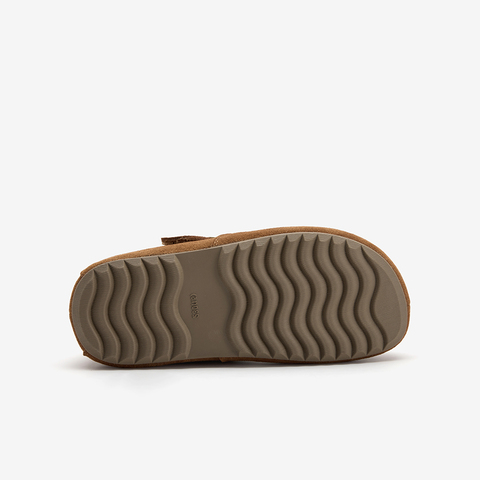 Bata勃肯鞋女2025冬商场新款英伦牛剖皮保暖厚底毛毛单鞋31503DM5