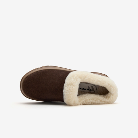 Bata毛毛鞋女2025冬新款牛剖皮保暖厚底百搭时尚毛毛短靴AD124DM5