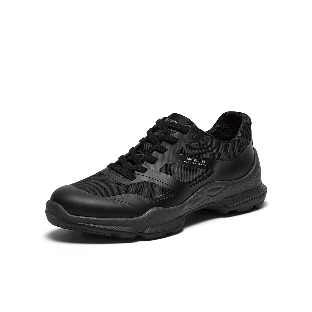 Bata休闲鞋男2025秋季商场新款厚底透气舒适通勤休闲鞋FDF06CM5