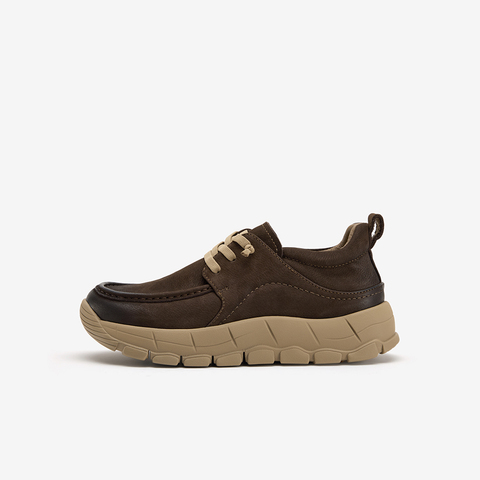 Bata低靴男2025冬商场新款百搭休闲时尚牛皮厚底休闲男靴30880DM5